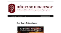Desktop Screenshot of heritagehuguenot.com